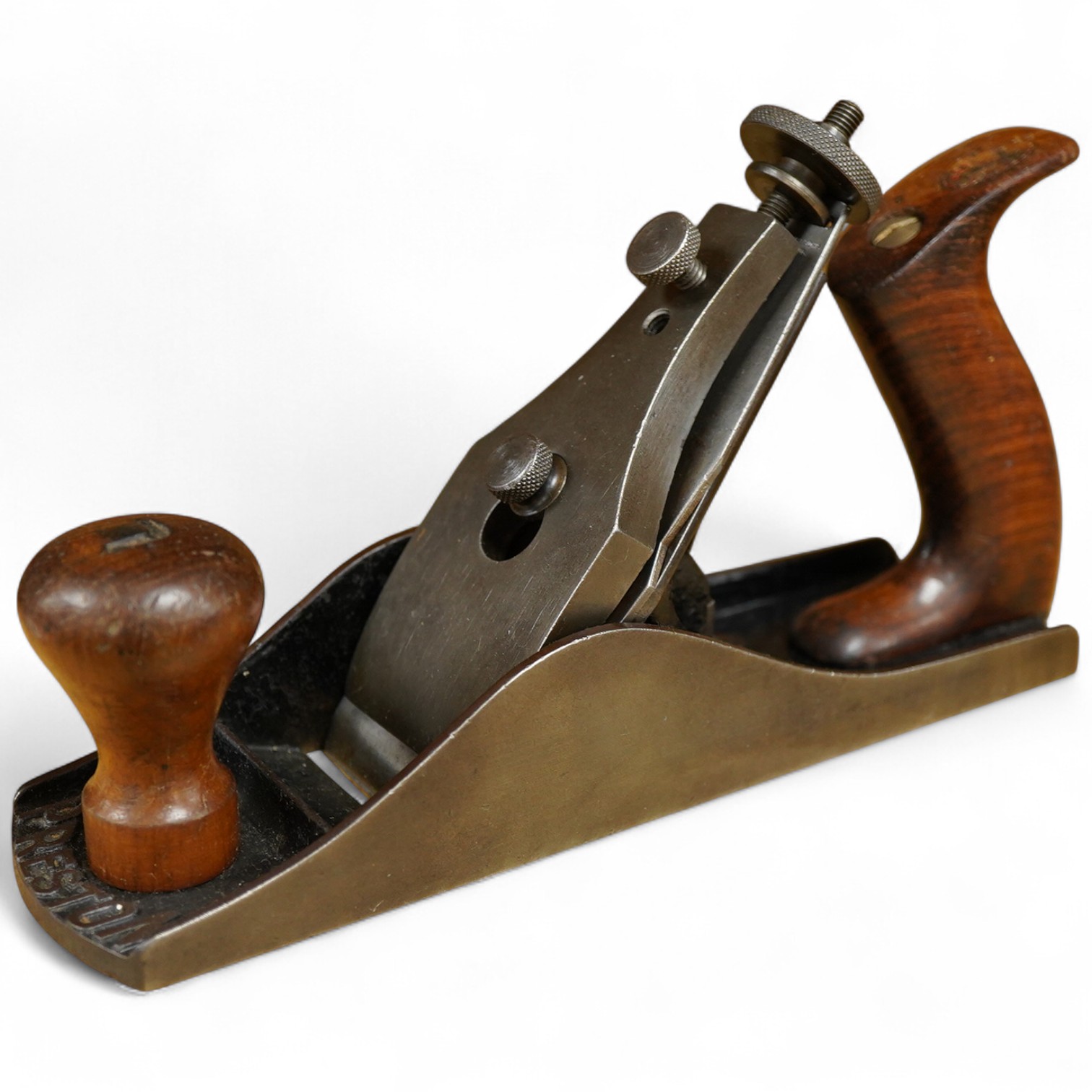 A Preston, Birmingham No.9 adjustable smoothing plane with original iron